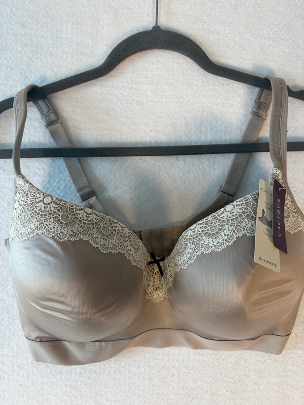 NEW Cacique Modern Balconette Ornate Lace Bra size 38F